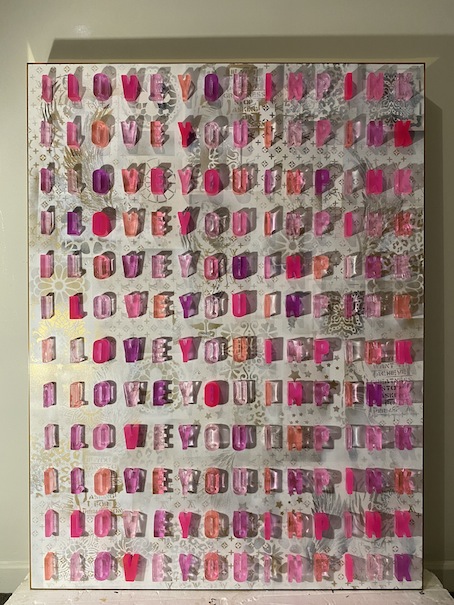 Ann Ciciani| I Love you in Pink | McAtamney Gallery and Design Store | Geraldine NZ